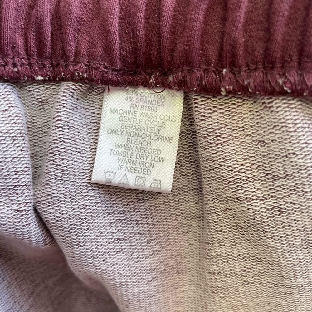 Denim & Co Vintage Maroon Lounge Pants 1XP - Picture 5 of 6